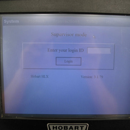 Hobart HLX Scale 029340 - JR Deli Grocery Deli Unknown Supervisor ID Printer Scale - ZeereeZ