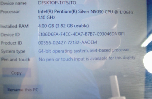 HP 15 - dw0083wm 15.6" Intel Pentium 1.1Ghz 4GB 128GB SSD Laptop Computer - ZeereeZ