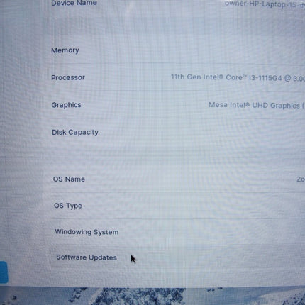 HP 15 - dy2132wm 15” 11th Gen i3 3 GHz 256GB SSD 8GB Zorin OS Touch Computer - ZeereeZ