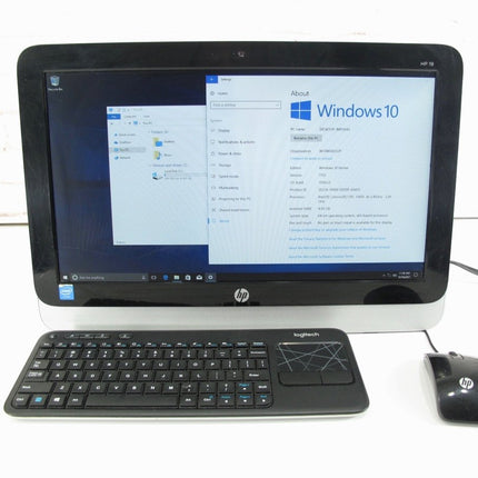 HP 19 - 2113w 2.41Ghz 500GB 4GB RAM Windows 10 Home All In One Desktop Computer - ZeereeZ