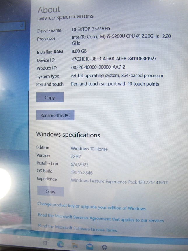 HP Envy 15 - u110 1TB HDD i5 - 5200C 2.2GHz Windows 10 Home 8GB RAM Laptop - ZeereeZ