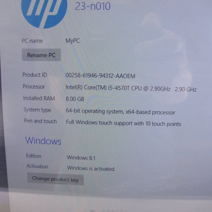 HP Envy Beats 23 - n010 2.9Ghz i5 8GB 1TB 23 Inch All in One Desktop PC Computer - ZeereeZ