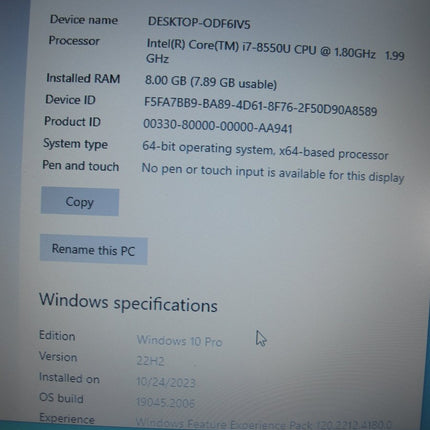 HP ProBook 430 G5 i7 1.80GHz 500GB 8GB RAM Windows 10 Pro Laptop - ZeereeZ