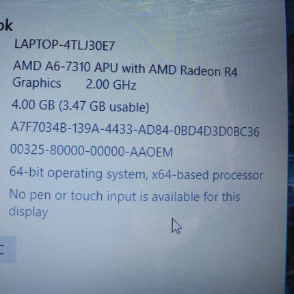 HP RTL8188EE 15.6" 4GB RAM 500GB AMD - 7310 2 GHz Radeon R4 Notebook - ZeereeZ