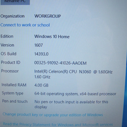 HP Stream 14 - ax0XX Laptop Intel Celeron N3060 4GB RAM 32GB SSD 1.60 GHz - ZeereeZ