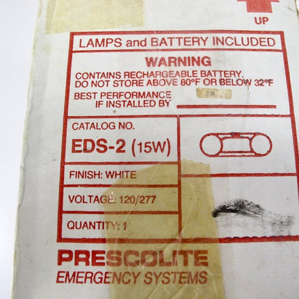 Hubbell Prescolite EDS - 2 Emergency Exit Battery Powered Light - ZeereeZ