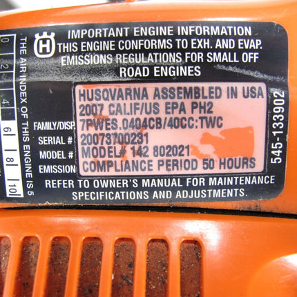 Husqvarna 142 E - Series w/ 16" Bar & Chain 40cc Gas Powered Chainsaw - ZeereeZ