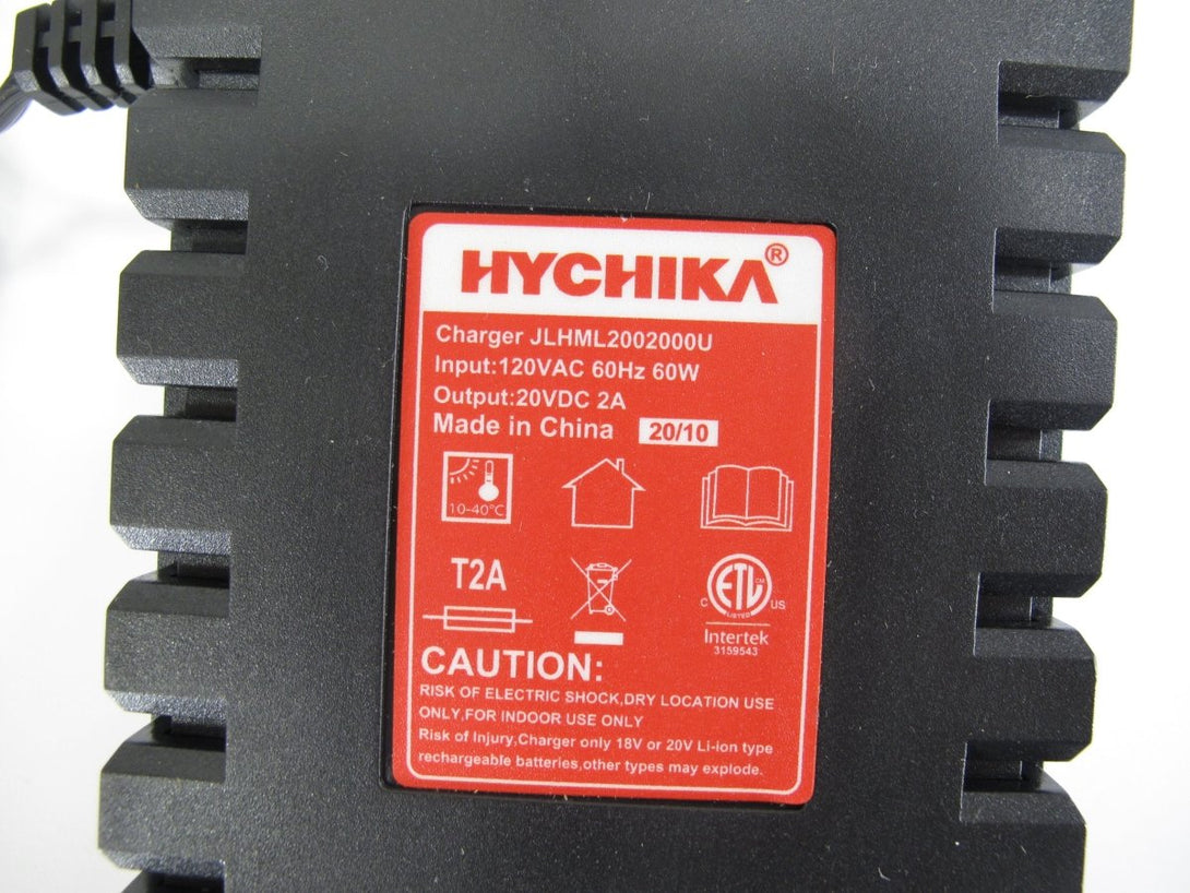 Hychika JLHML2002000U 20V Power Tool Battery Charger for Hychika & Popoman - ZeereeZ