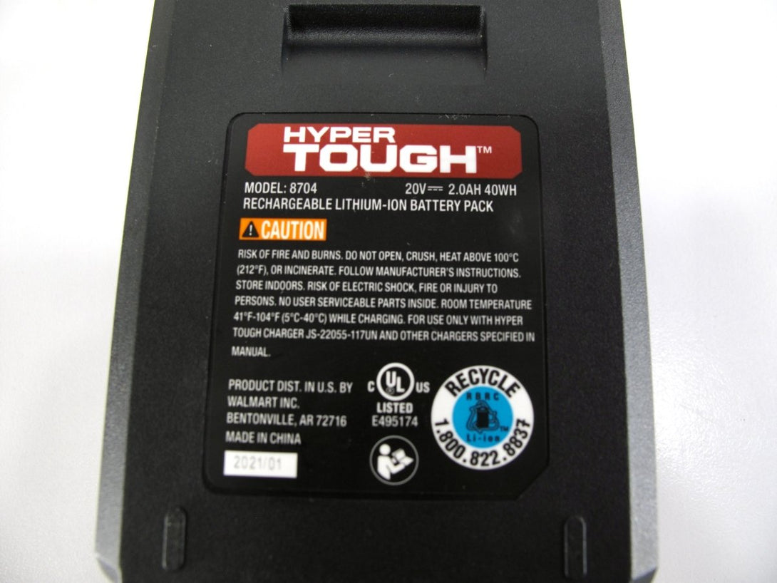 Hyper Tough 8704 HT Charge 20V Max Lithium - Ion Power Tool Battery - ZeereeZ