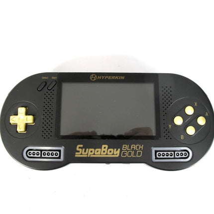 Hyperkin SupaBoy Portable Pocket Black Gold SNES Console Play Your Old Games - ZeereeZ