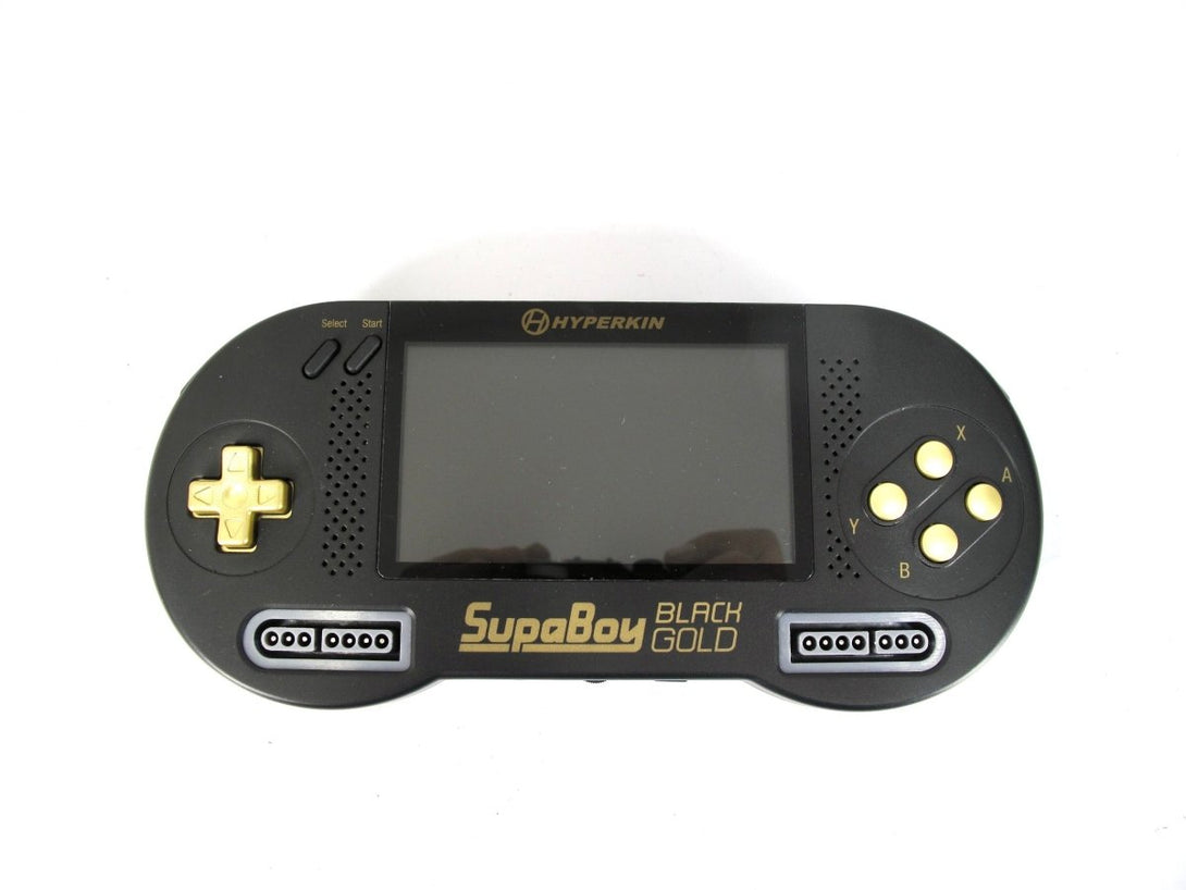 Hyperkin SupaBoy Portable Pocket Black Gold SNES Console Play Your Old Games - ZeereeZ