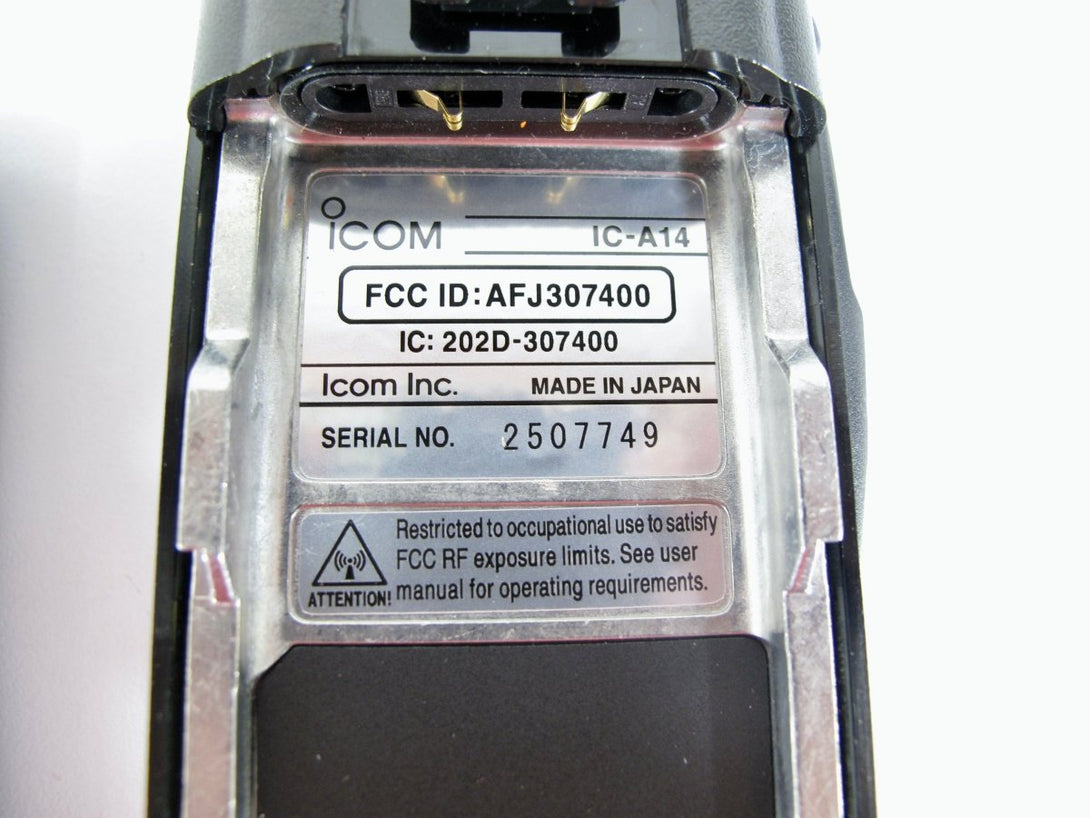 ICOM IC - A14 VHF Handheld Air Band Transceiver with 2250mAh Li - Ion Battery - ZeereeZ