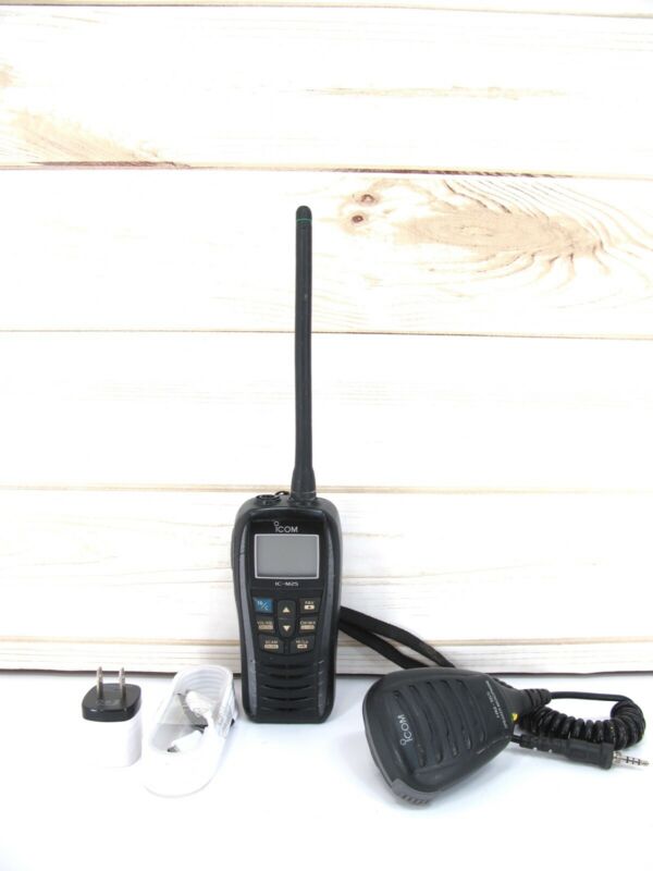 Icom IC - M25 Floating Handheld VHF 5W Marine Radio w/ HM - 165 Mic - ZeereeZ