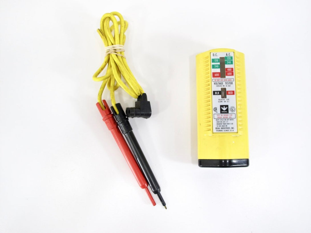 Ideal 61 - 065 DC AC Voltage Tester - 115v Through 600v Range - Analog Display - ZeereeZ