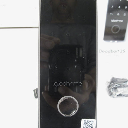 IGLOOHOME Smart Home Electric Deadbolt 2S Grey Metal Smart Door Lock - ZeereeZ