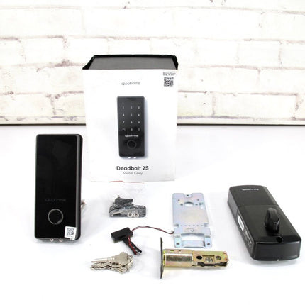 IGLOOHOME Smart Home Electric Deadbolt 2S Grey Metal Smart Door Lock - ZeereeZ