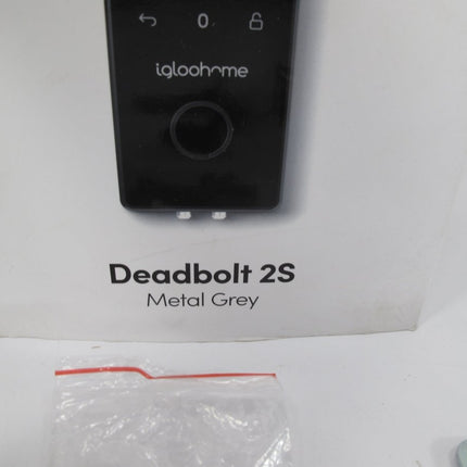 IGLOOHOME Smart Home Electric Deadbolt 2S Grey Metal Smart Door Lock - ZeereeZ