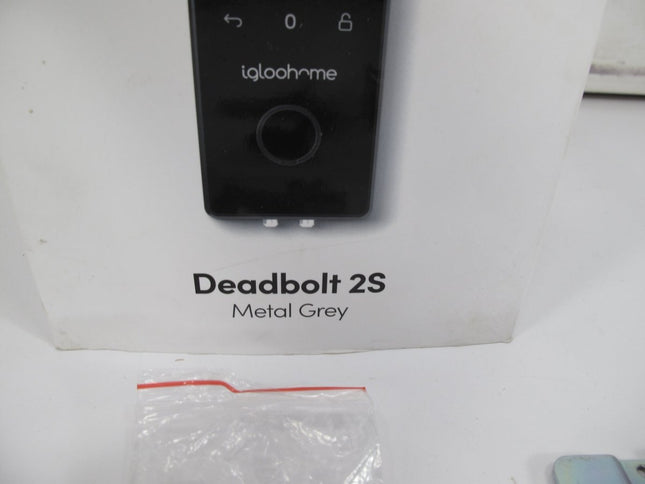 IGLOOHOME Smart Home Electric Deadbolt 2S Grey Metal Smart Door Lock - ZeereeZ