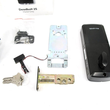 IGLOOHOME Smart Home Electric Deadbolt 2S Grey Metal Smart Door Lock - ZeereeZ