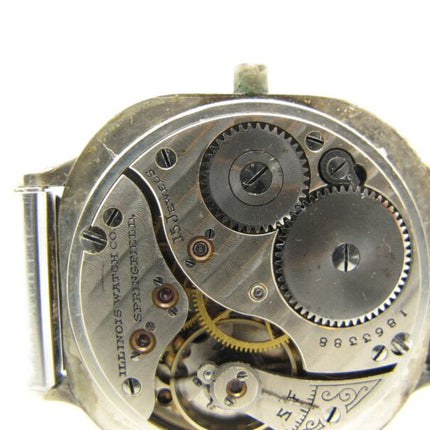 Illinois Elgin Tivoli Antique Roman Numeral Dial 15 Jewel Wristwatch - ZeereeZ