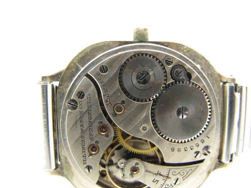 Illinois Elgin Tivoli Antique Roman Numeral Dial 15 Jewel Wristwatch - ZeereeZ