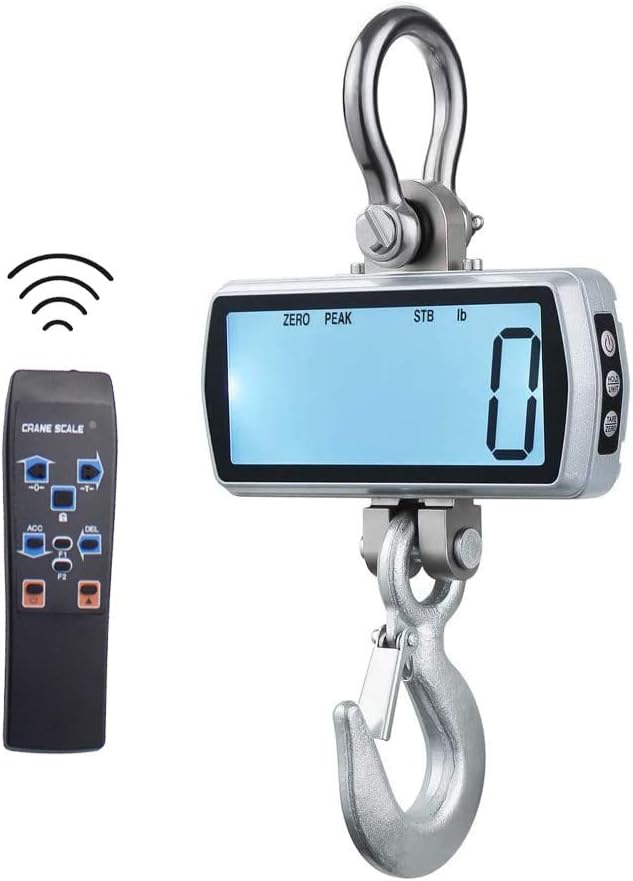 iDili OCS-S2 Digital 100-1000kg Hanging Crane Scale Industrial Scale 1.7"