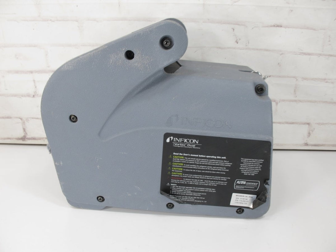 Inficon 714 - 202 - G1 120V 1HP Vortex Dual HVAC Refrigerant Recovery Machine - ZeereeZ