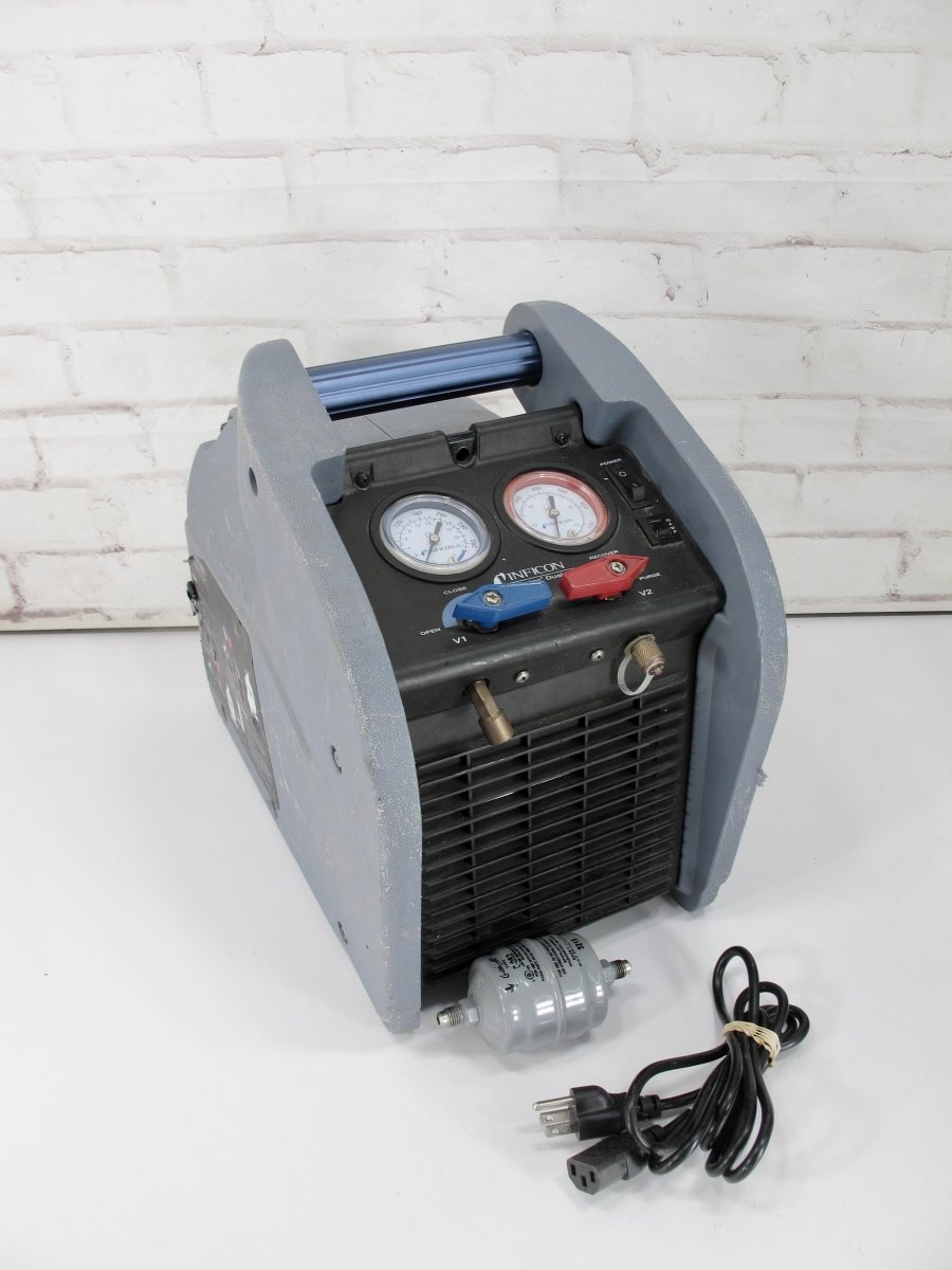 Inficon 714 - 202 - G1 120V 1HP Vortex Dual HVAC Refrigerant Recovery Machine - ZeereeZ