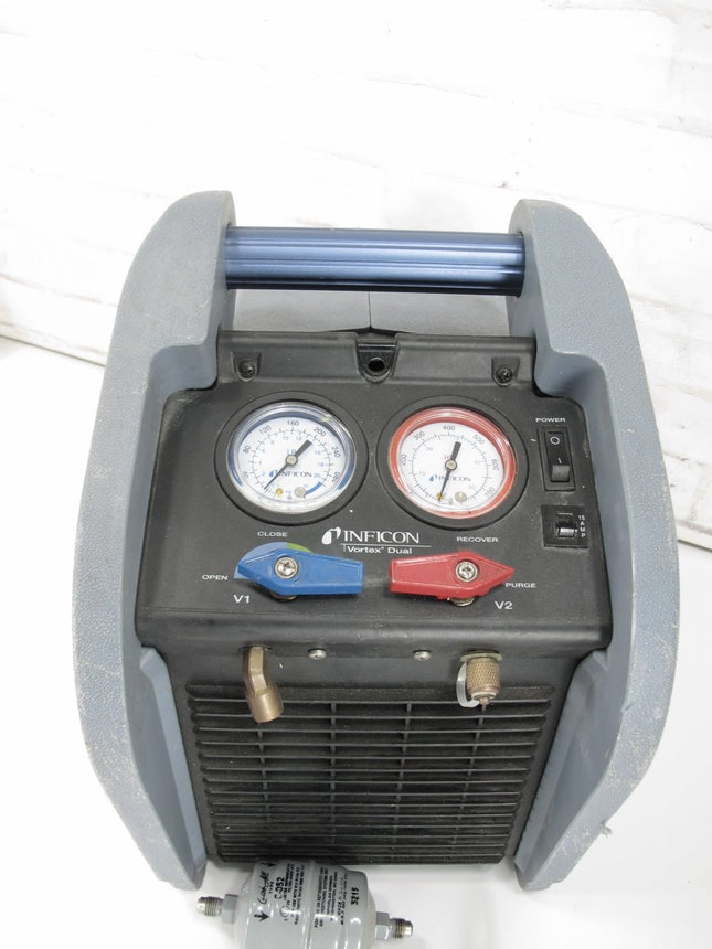 Inficon 714 - 202 - G1 120V 1HP Vortex Dual HVAC Refrigerant Recovery Machine - ZeereeZ