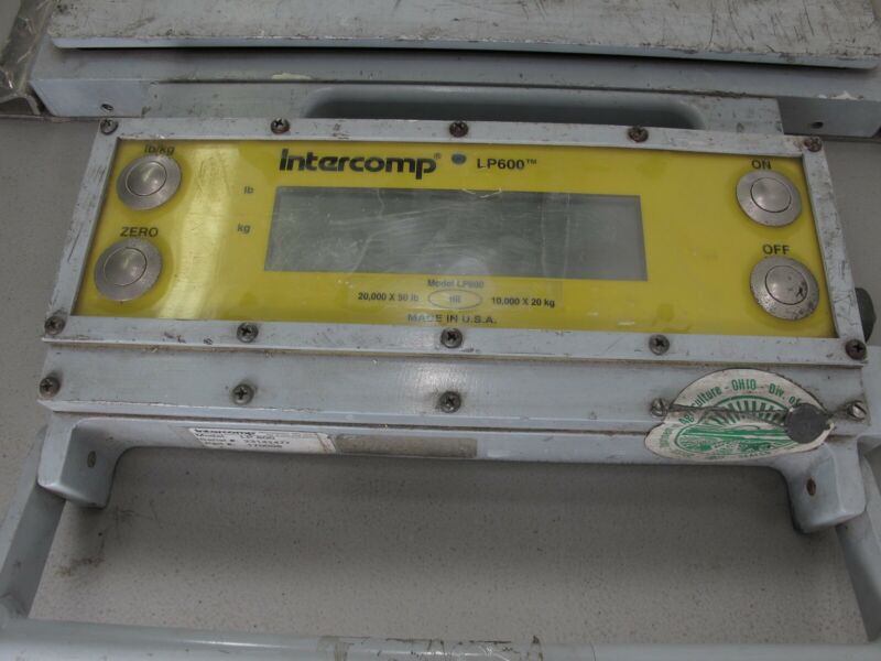 Lp600 Scale Intercomp LP600 Digital Wireless Low Profile Wheel Load Scale 20k lb ...