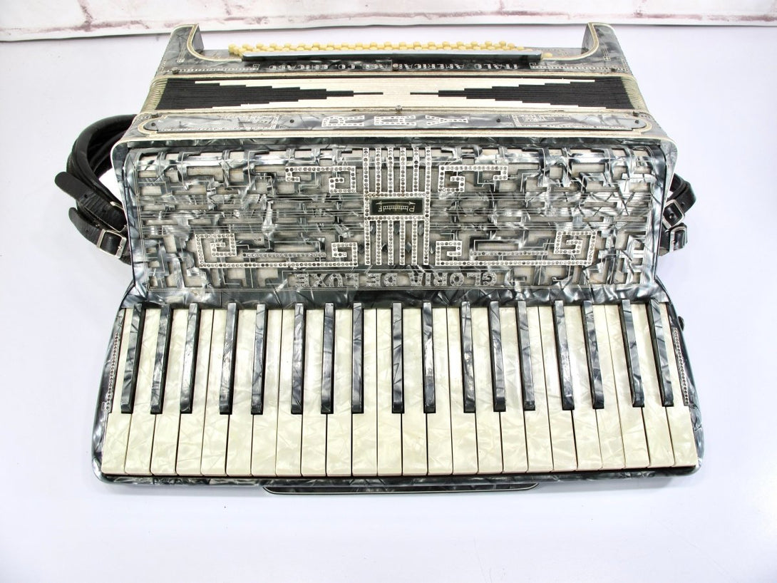 Italo American Gloria Deluxe Vintage 120 Bass Accordion - ZeereeZ