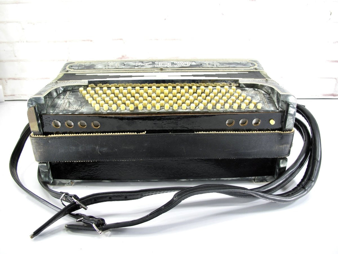 Italo American Gloria Deluxe Vintage 120 Bass Accordion - ZeereeZ