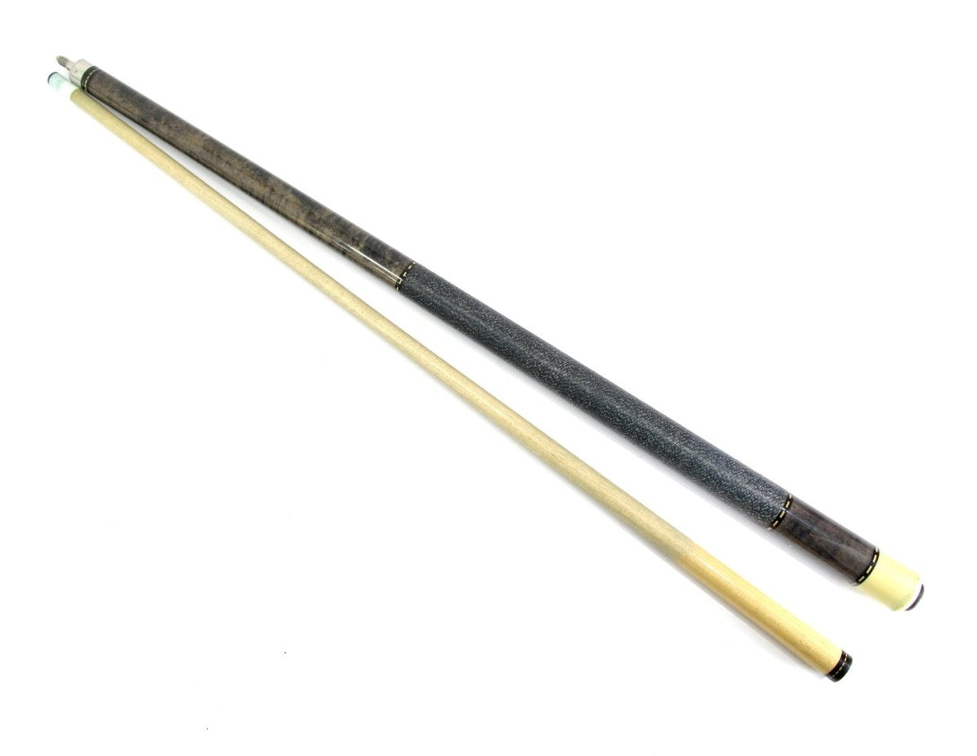 J. Pechauer JP01 - R Smoke 20 oz 58 Inch Ebony Stain Two Piece Billiards Pool Cue - ZeereeZ