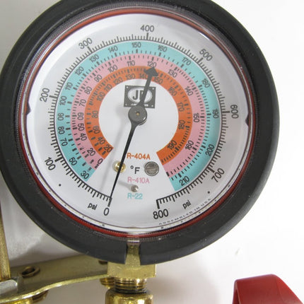 JB M2 - 5 - 410A - SS Brass HVAC Manifold Gauge Set & Hoses - ZeereeZ