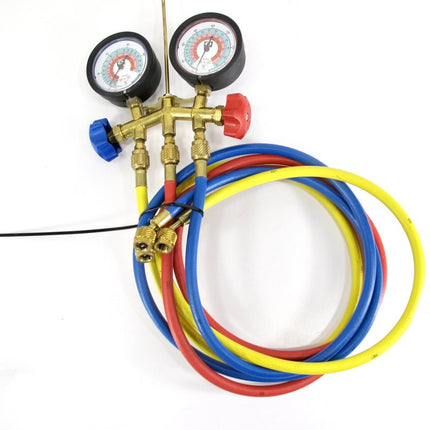 JB M2 - 5 - 410A - SS Brass HVAC Manifold Gauge Set & Hoses - ZeereeZ