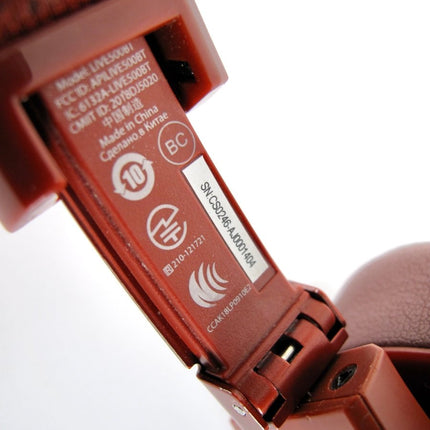JBL LIVE 500BT Headphones Wireless Bluetooth Over - Ear Built - In Microphone Red - ZeereeZ