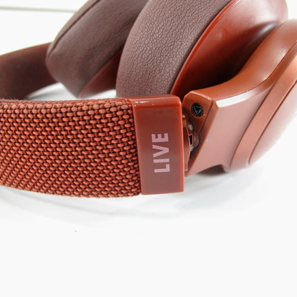 JBL LIVE 500BT Headphones Wireless Bluetooth Over - Ear Built - In Microphone Red - ZeereeZ