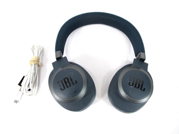 JBL LIVE 650BTNC Wireless Over - Ear Noise - Cancelling Headphones - Blue - ZeereeZ