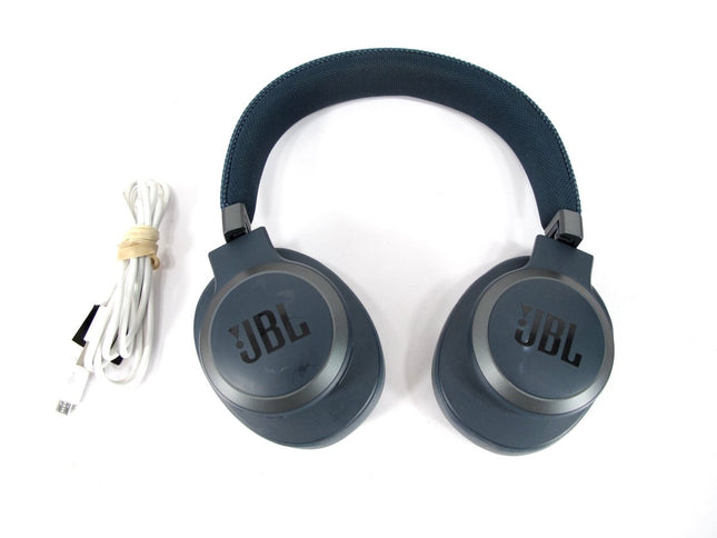 JBL LIVE 650BTNC Wireless Over - Ear Noise - Cancelling Headphones - Blue - ZeereeZ
