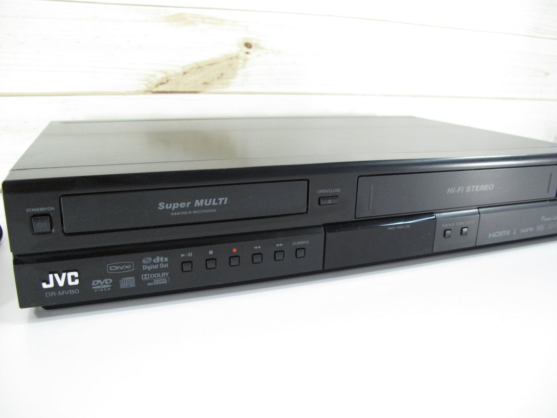 JVC DR - MV80B DVD Video Recorder/VHS Video Cassette Recorder Combination Unit - ZeereeZ