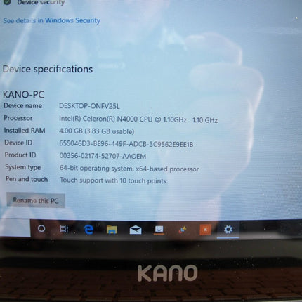 Kano 1101 - 2 PC Edu Edition 11.6" TouchScreen Laptop Tablet 4GB RAM 64GB for Kids - ZeereeZ