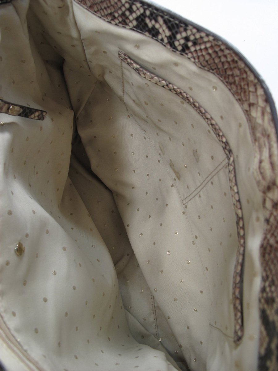 Kate Spade Carlyle Nadine Snakeskin Snake Print Purse Bag - ZeereeZ