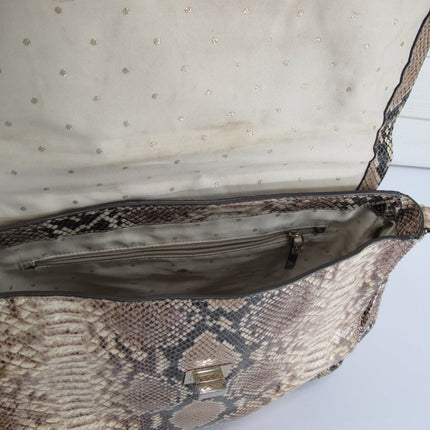 Kate Spade Carlyle Nadine Snakeskin Snake Print Purse Bag - ZeereeZ