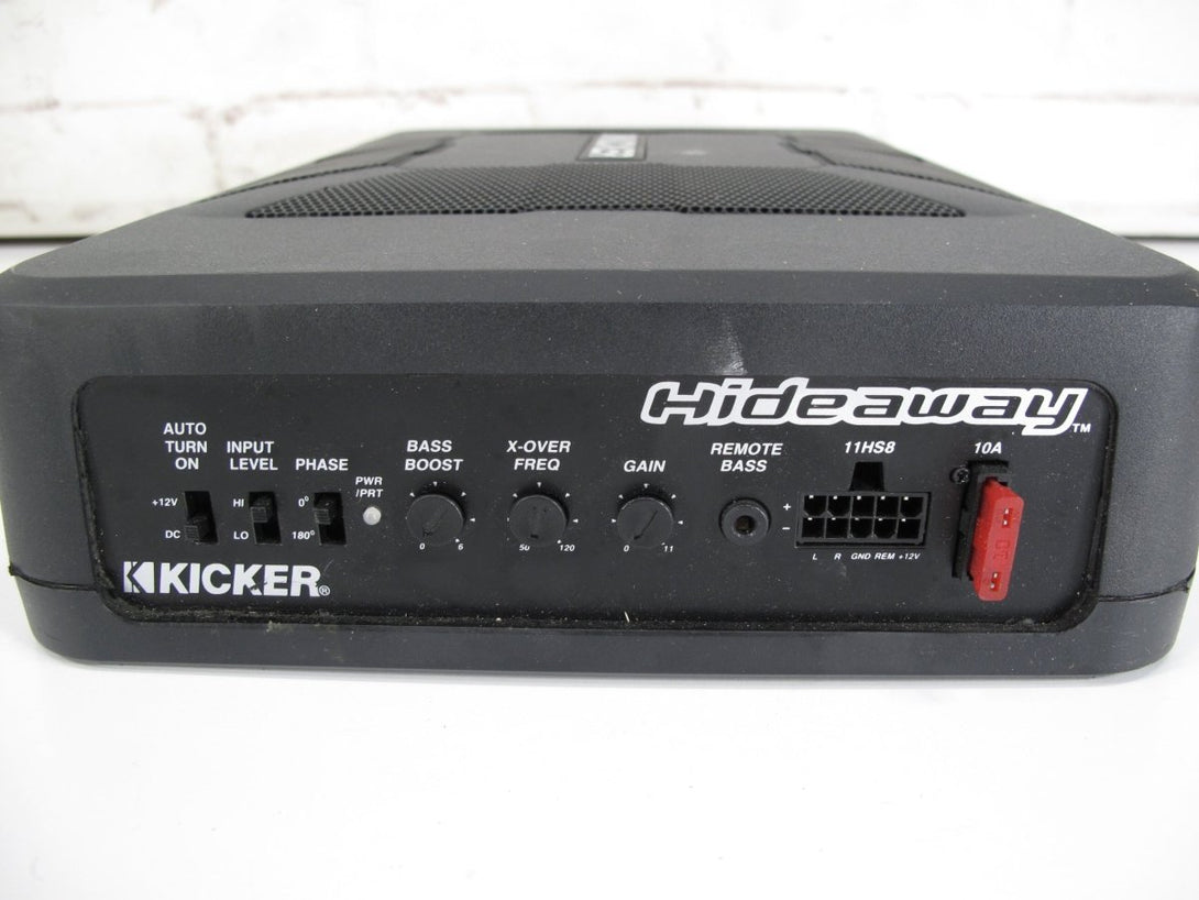 KICKER Hideaway HS8 8" 150W Car Audio Powered Subwoofer Sub Enclosure - ZeereeZ