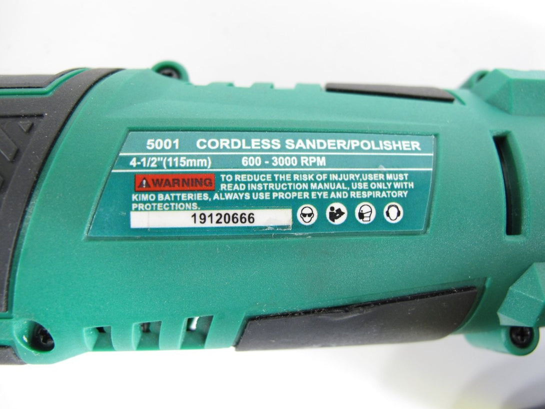KIMO 5001 12V Rechargeable Cordless 100mm 5 - speed Buffer Polisher - ZeereeZ