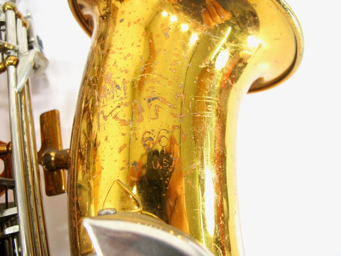 King 660 Non - Working Vintage Alto Saxophone USA - ZeereeZ