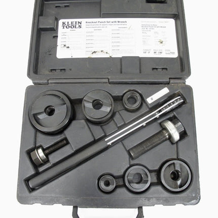 Klein Tools 53732SEN Ratcheting Conduit Knockout Punch Set 1/2" to 2" Conduit - ZeereeZ