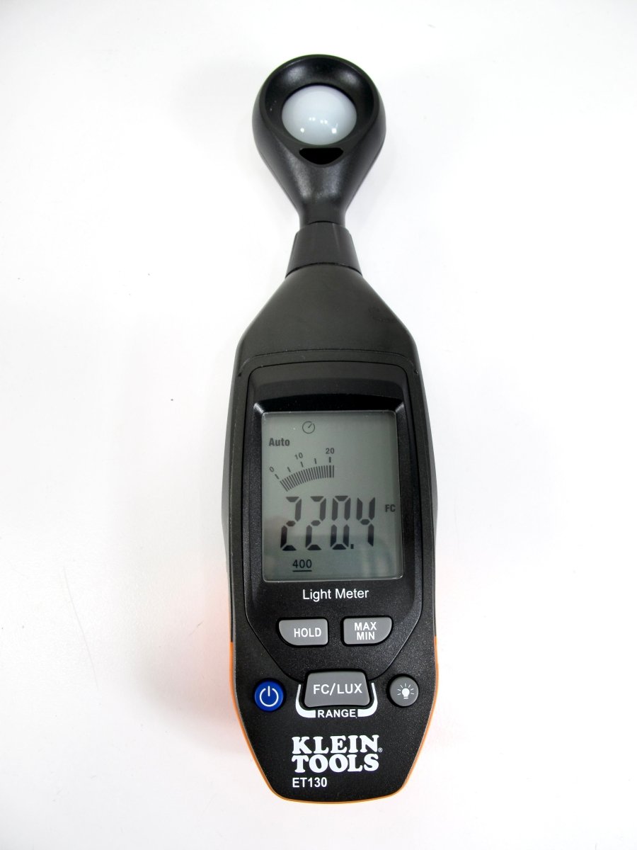 Klein Tools ET130 Digital Optical Light Meter w/ Carry Case - ZeereeZ