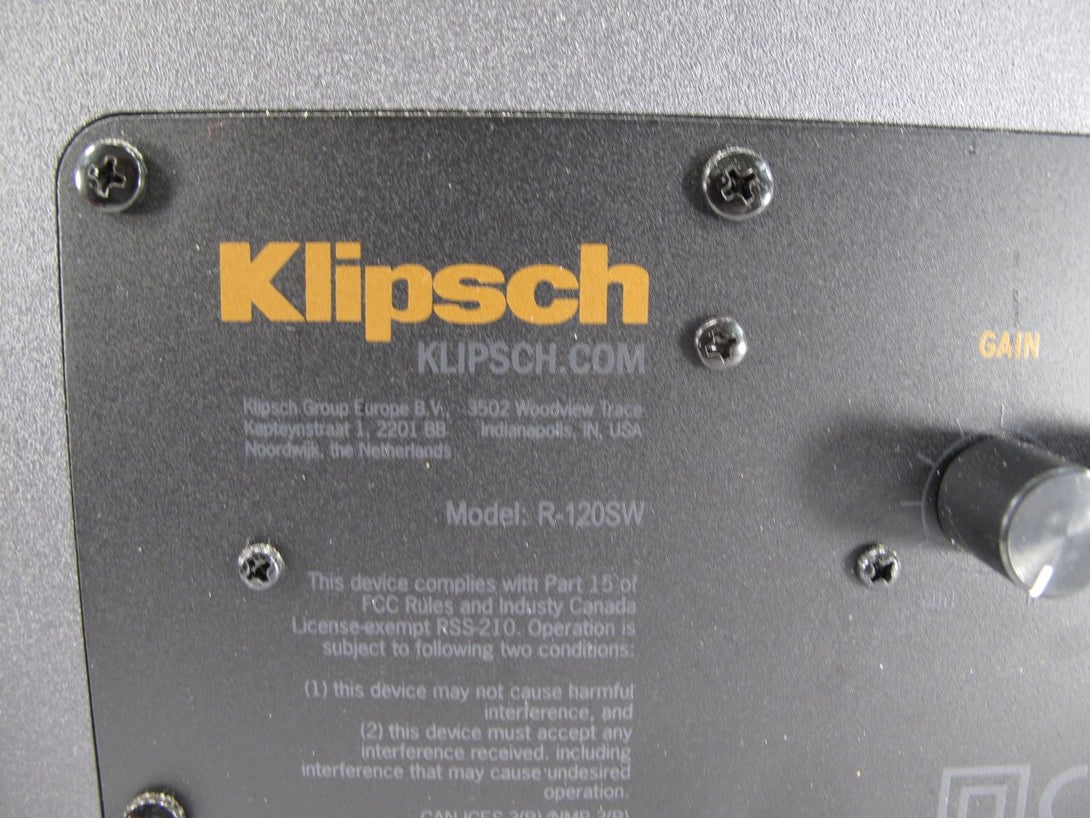 Klipsch R - 120SW Subwoofer 400W Powered Home Theater Subwoofer - ZeereeZ