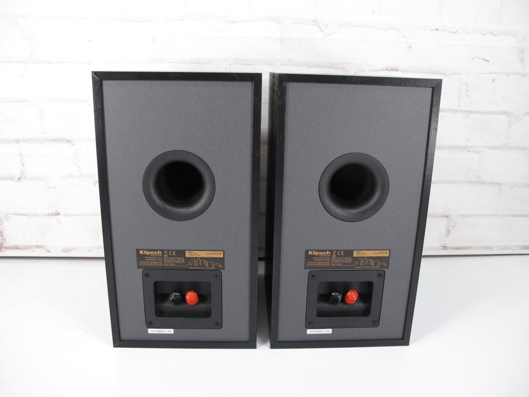 Klipsch Ref R - 51M Stereo Bookshelf Speakers Black Pair - ZeereeZ